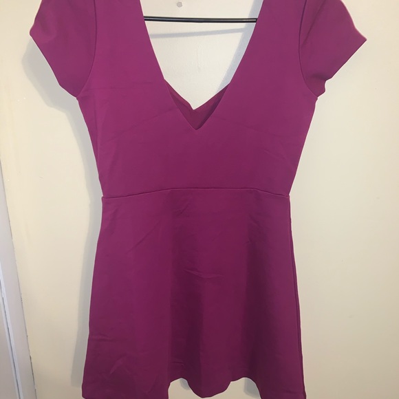 🆕 Urban Outfitters Magenta Skater Dress - Picture 3 of 8